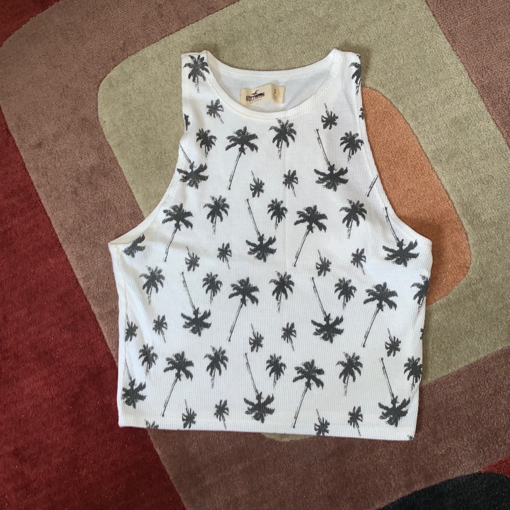 Palm tree crop top